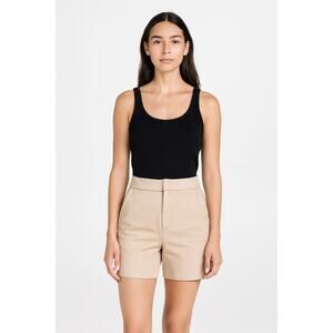 ECRU Atkins Khaki Shorts Beige Neutral Casual Size 0 Clean Girl Preppy Quiet Lux